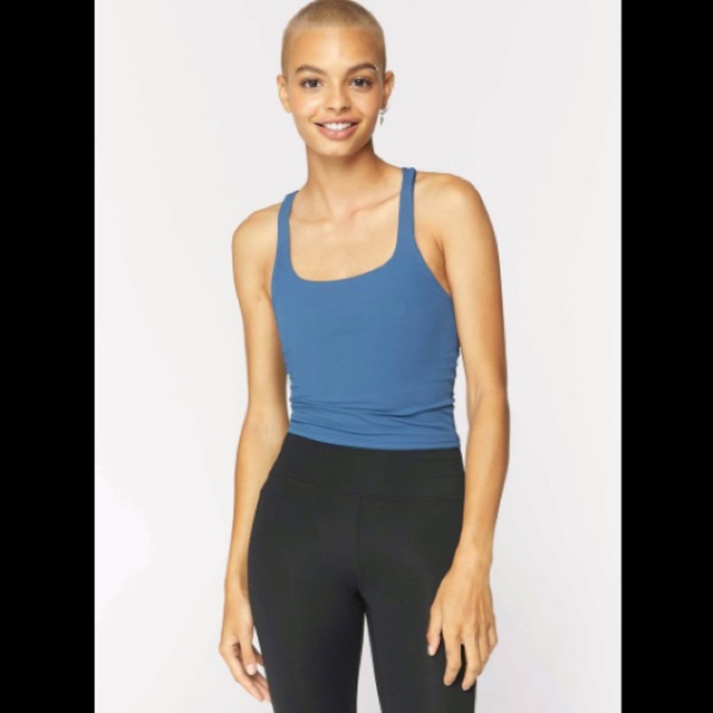 Spiritual Gangster Ribbed Racerback Active Tank Sm